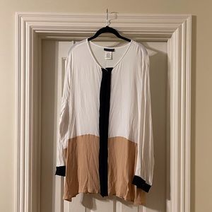 Ulla Popken plus size shear tunic